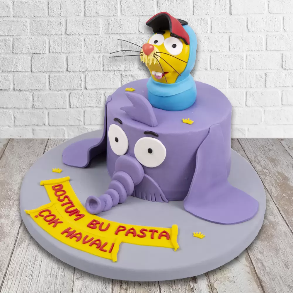 Kral Şakir Fil Necati Erkek Çocuk Pastası